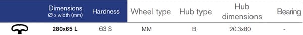 Roue semi-pneumatique vue 2