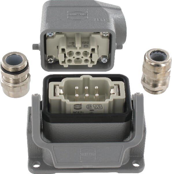 Connecteur cpl., saillie 6P · réf. HANKIT06BS