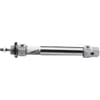Dubbelwerkende minicilinder serie 25 - magnetisch- instelbare demping - boring ø25mm