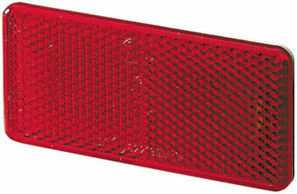 Catadioptre rectangle rouge 94x44mm autocollant · réf. 8RA003326031