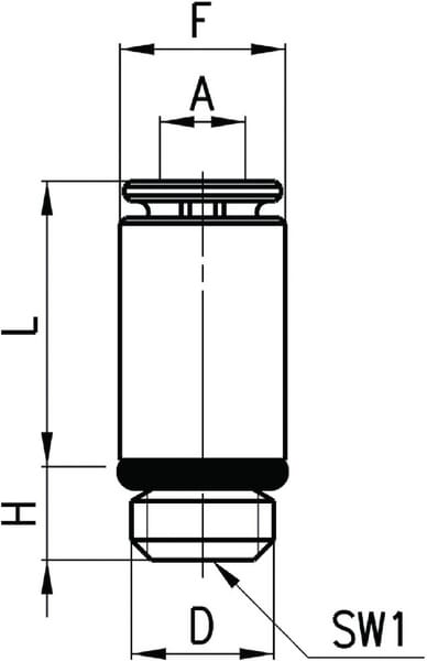 Accouplement rapide femelle vue 2