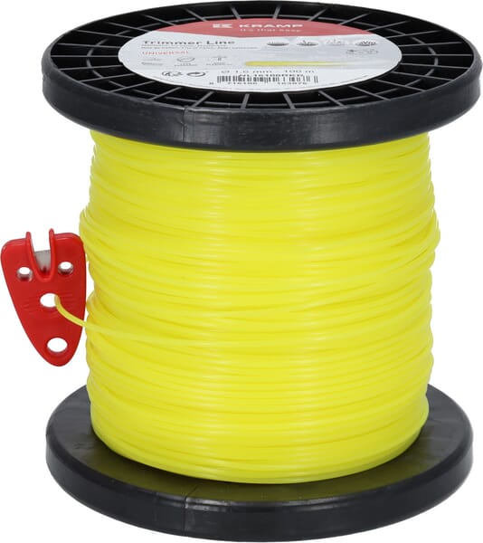 Kramp NL16100RKR Mähfaden für alle Motorsense Nylon rund gelb 1,6 mm x 100 m 