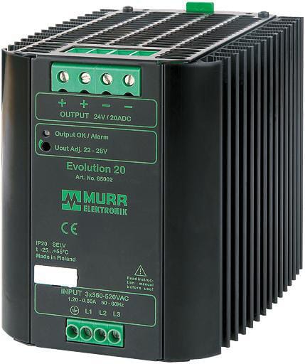 Alim. électr. 400Vca/24Vcc 20A — réf. 85002