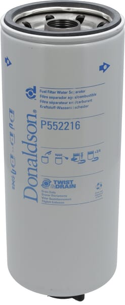 Filtre séparateur d'eau de carburant à visser — réf. P552216