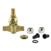 Braglia brass nozzle holders M73 with 2 connections and anti-drip valve