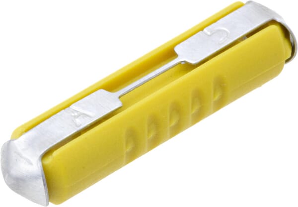 Fusible stéatite 5A longueur 25mm jaune pack 100x iMaXX · réf. SI12005