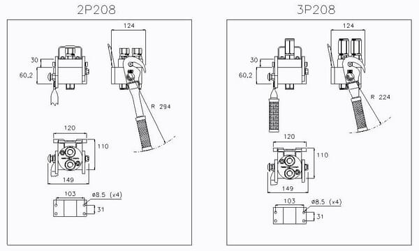 Multifaster G DN12-2x1/2" BSPP - Multifaster - 2P208G212GFC - 2