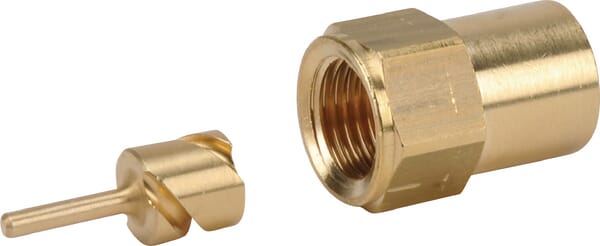 Buse 50° 8 dorée acier inoxydable Birchmeier · réf. 28502321SB