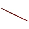 Loader tine, straight, square section 36x1400mm, flattened tip with M20x1.5mm nut, red, Battista Porteri