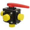 Arag 5-way ball valve with fork coupling