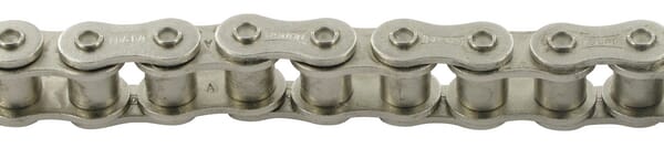 Chaîne à rouleaux nicklé 08B1 · réf. RS08B1NP