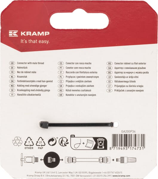 Raccord mâle pour robinet 3/4" vue 8