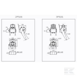 Multifaster DN10-4x15L-M22X1,5 - Multifaster Reservdelar - 2P5064222MC - 3