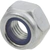 DIN 985 self-locking hexagonal nuts, UNC class 8 zinc-plated