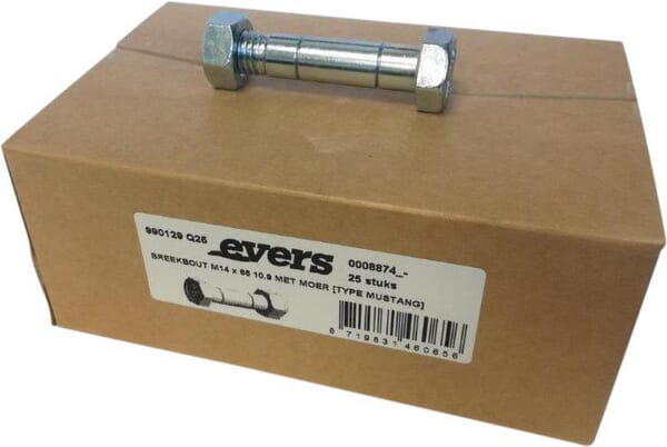 Boulon de cisaillement avec écrou (25x) M14x66 10,9 TYPE MUSTANG · réf. 990129Q25