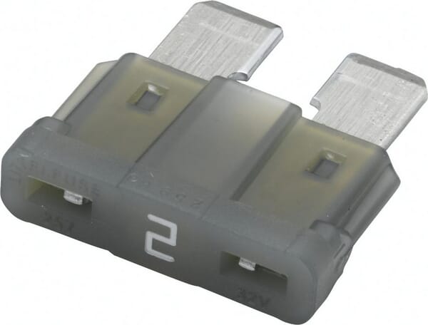 Fusible lame standard 32V 2A longueur 18,6mm gris pack 50x Hella · réf. 8JS711683021
