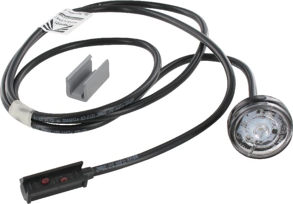 Feu de gabarit LED, rond, 12/24V, blanche, à boulonner, Monopoint II by Aspöck — réf. 316704077
