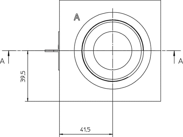 Bloc de retour 5x3/4" 1x1"1/2 vue 5