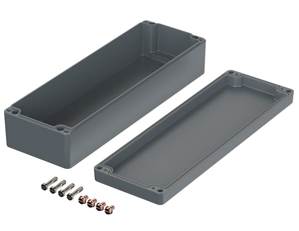 Boîtier en aluminium 120x360x8 vue 2