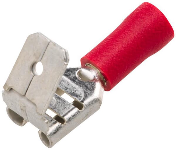 Fiche plate rouge 0,5-1 mm² · réf. 8KW700143003