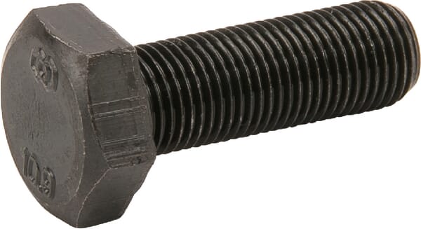 Boulon hexagonal pas fin entièrement fileté 6 p M10x1,0x30 10.9 noire — réf. 961101030109B