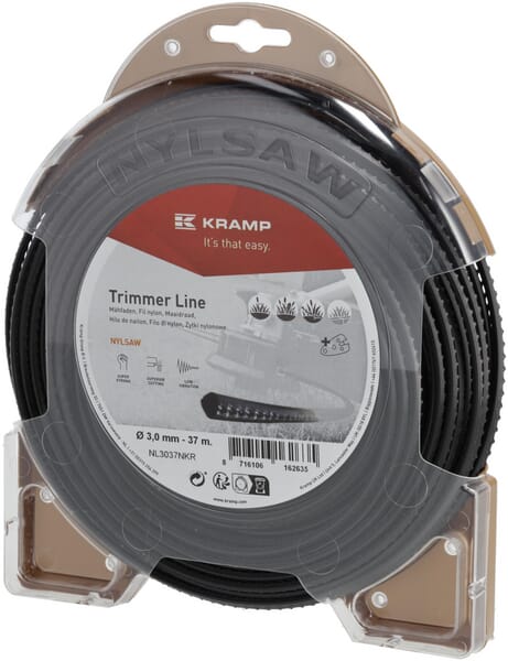 Fil de coupe Ø 3mm 37m carré noir Kramp — réf. NL3037NKR