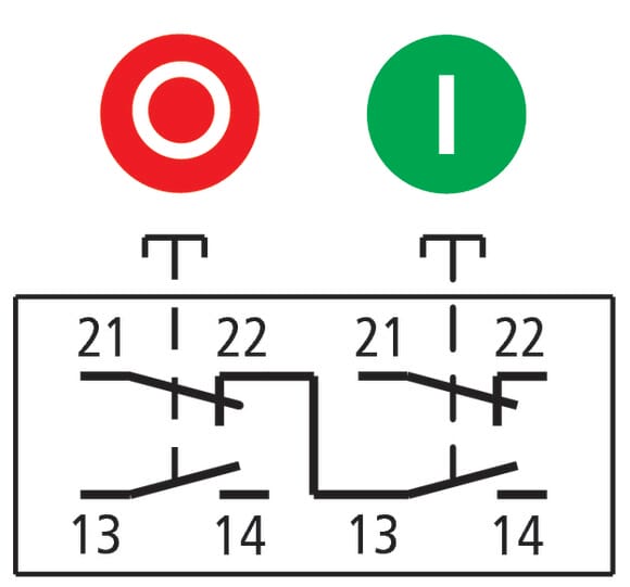 Boîte à 2 bouton complet 2F/2O vue 6