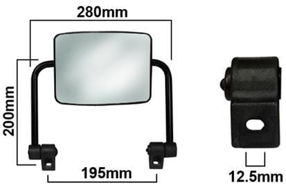 Ensemble rétroviseur plat · réf. VLD1056