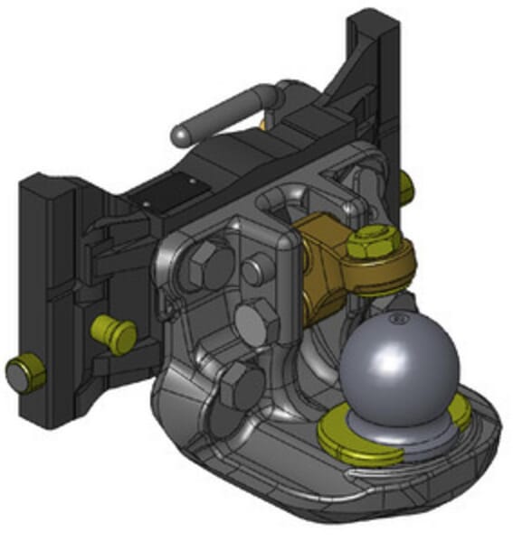 Accoupl. à boule 330 mm vue 2