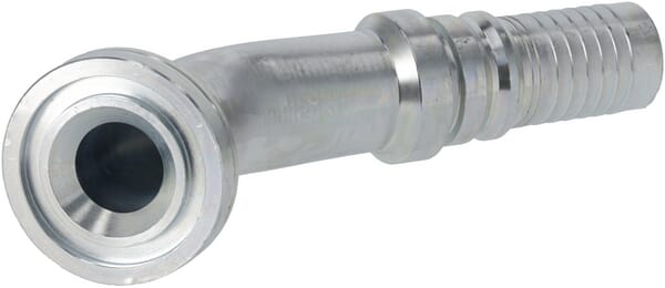 Raccord à sertir 4SH-DN25 avec flasque ø47,6 mm 45° · réf. SFSH251645G2