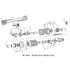 Aandrijving, aftakas (W 2400) voor Deutz-Fahr KM 3.21 S