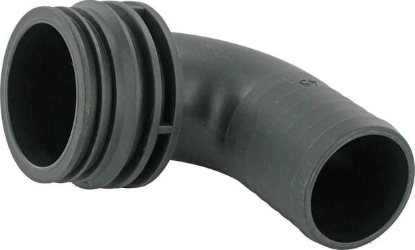 Raccord de tuyau 90° 45 mm avec connexion mâle T7 · réf. 1191745