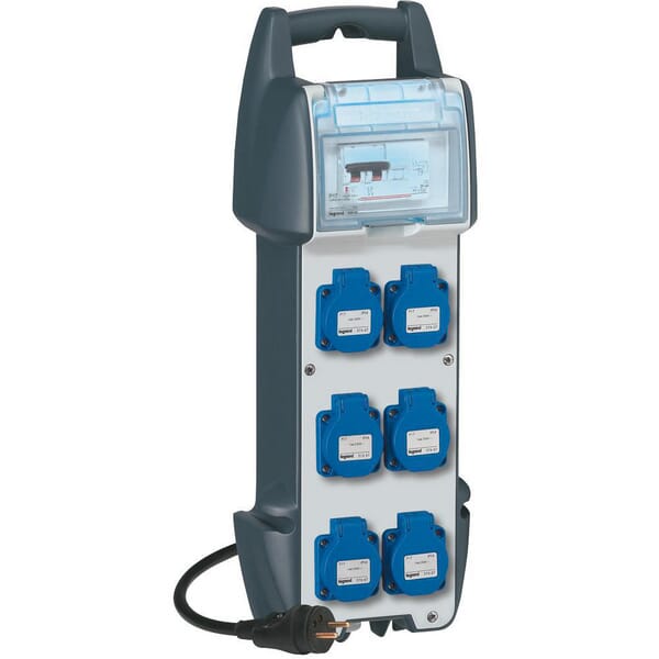 Coffret 16A - 250V 6 prises · réf. LEG058940