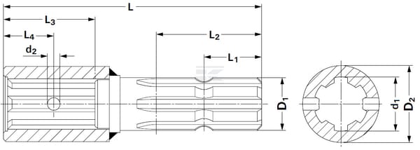 Raccord 2 : D=8x32x38 vue 5