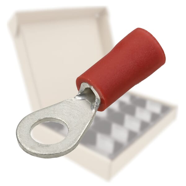 Doplňkový sortiment 2/2 červených kabelových koncovek pro zásuvky KWS