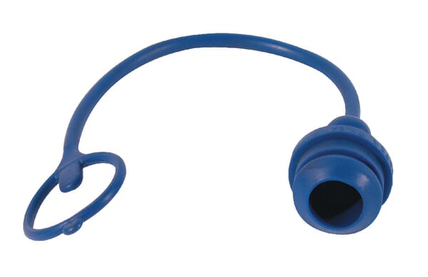 Bouchon bleu pour mâle NS 3/4 · réf. TM34B