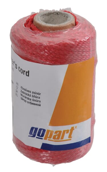 Zednická šňůra 1,75 mm, červená, 50 m