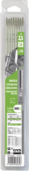 10 élect. soudage (308L) -ø2.5 · réf. 082328GYS