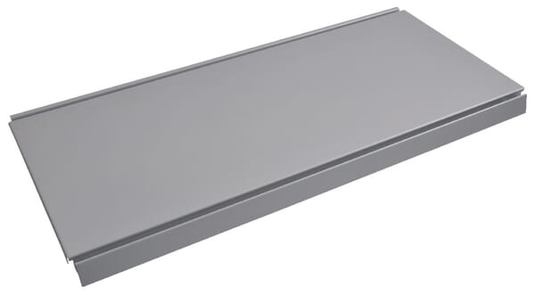 Policové dno 37x66,5cm, šedý hliník