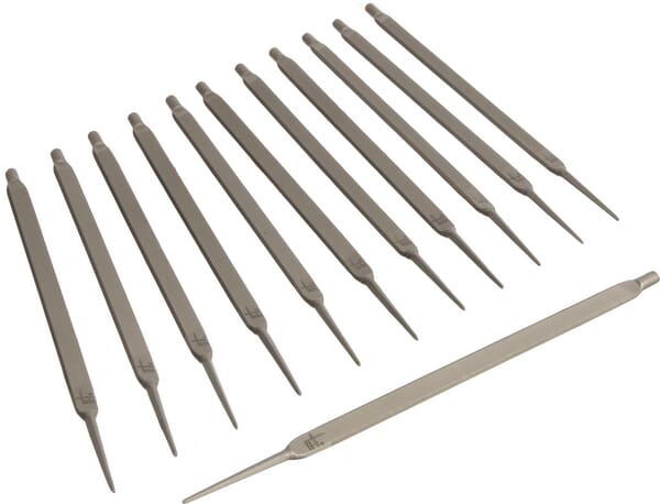 Lot de 12 - lime plate pour double angle de coupe droite · réf. LC1002022798