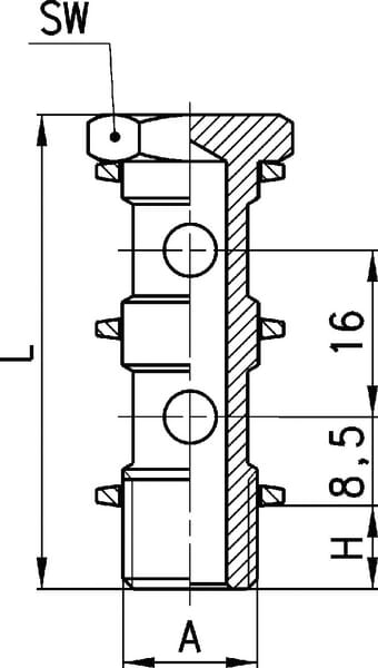 Průtokový šroub dvojitý