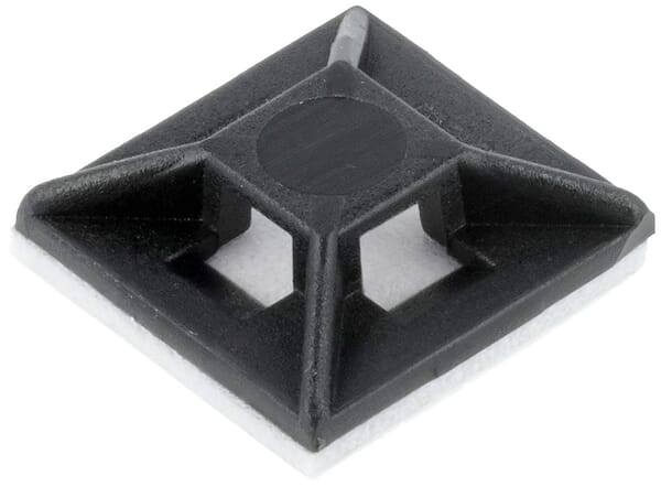 Lepicí úchytka kabelového stahovacího pásku, 2,5 mm, 100 ks