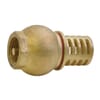 Brass foot valve with rubber seal