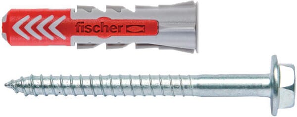 Chevilles tous matériaux DuoPower 10x50 avec vis / Blister de 4 — réf. 534999