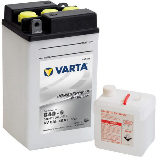 Startbatteri Varta 6V 8Ah 40A - Batterier under 50 Ah - 008011004I314PS - 1
