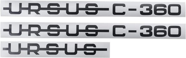 Ensemble d’autocollants pour Ursus C-360 · réf. 2690EMBL360