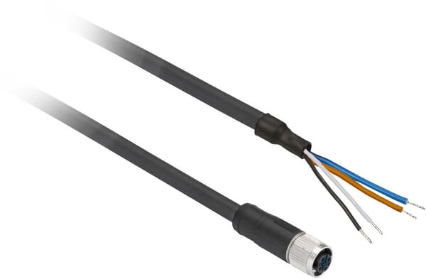 Câble+raccord M12 4 broc. 10 m · réf. XZCP1141L10