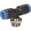 Push-in fitting T - cylindrical outer thread, swivel - type TCSS..P