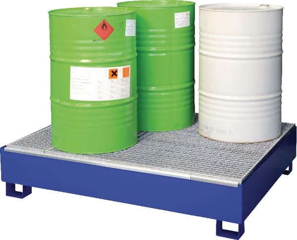 Ocelová vana modrá 205 L kapacita 900 kg 1200x1210x285 mm, Cemo