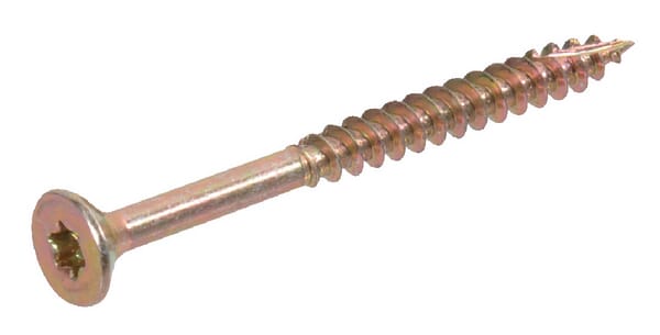 Vis pour panneau d'aggloméré, Ø 4x45 mm, TX20, à tête fraisée, acier — réf. SPT445P200